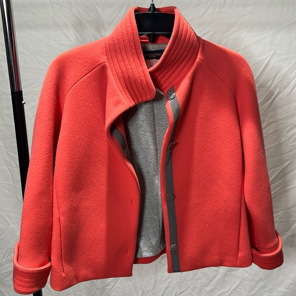 Piazza Sempione Luxury Petite Woman’s Cashmere and Wool Coral Coat - Picture 1 of 5